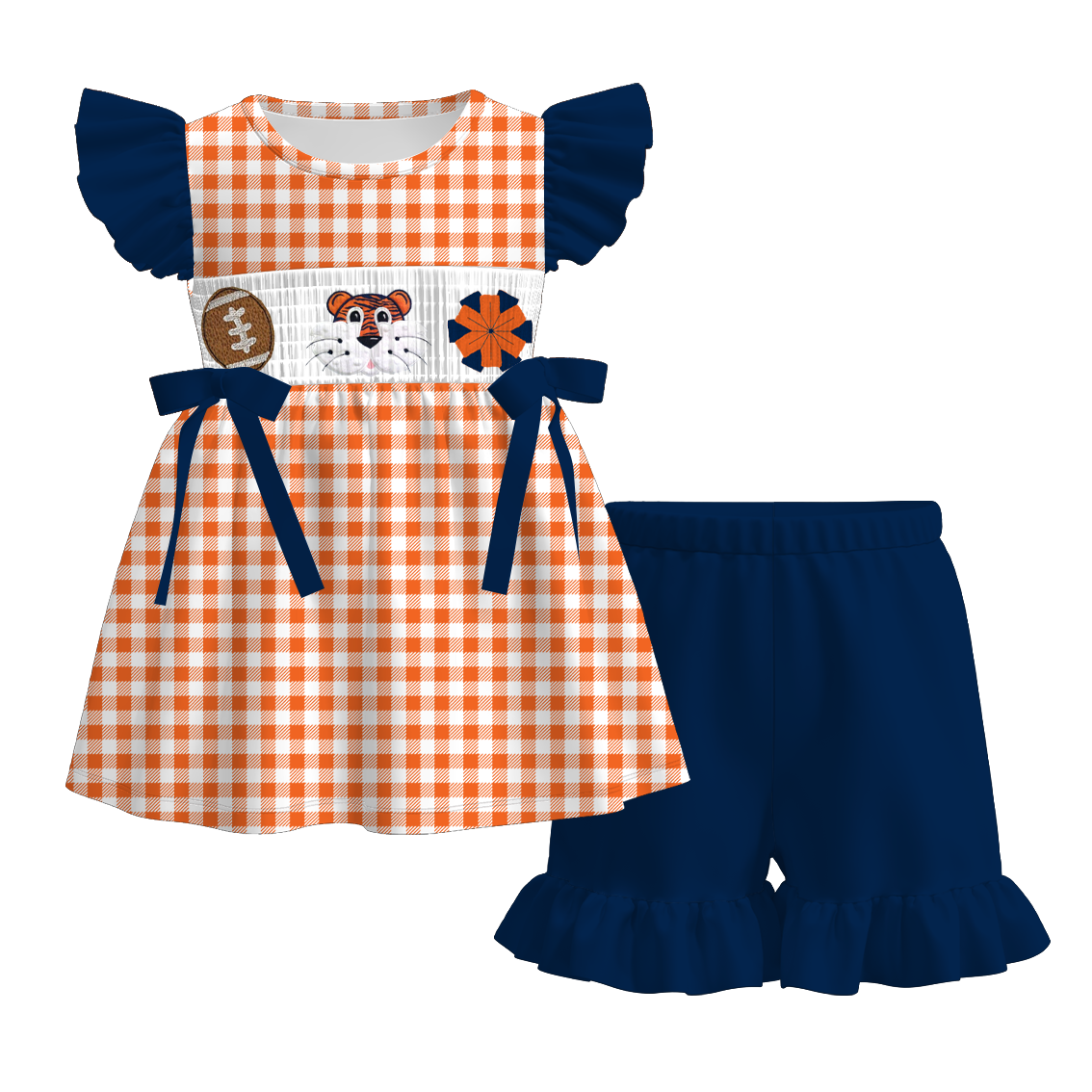 Auburn Tigers Football Embroidered Matching Sibling Outfits