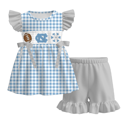 University of North Carolina Football Embroidered Matching Sibling Outfits