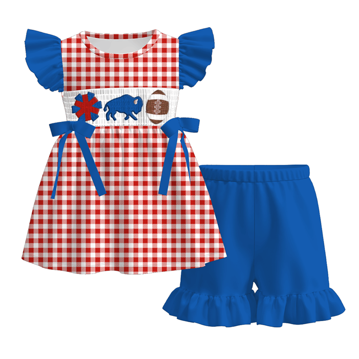 Buffalo Bills Football Embroidered Matching Sibling Outfits