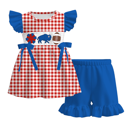 Buffalo Bills Football Embroidered Matching Sibling Outfits