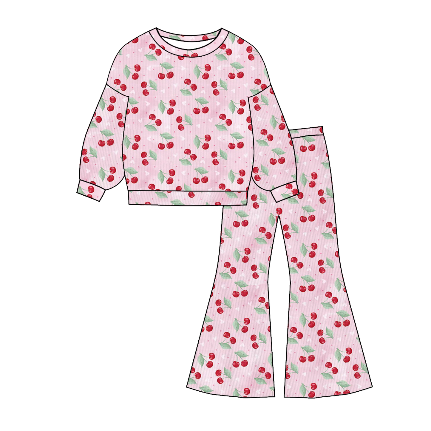 2026 Valentine's Day Spring Heart Sweatshirt Pant Set Collection