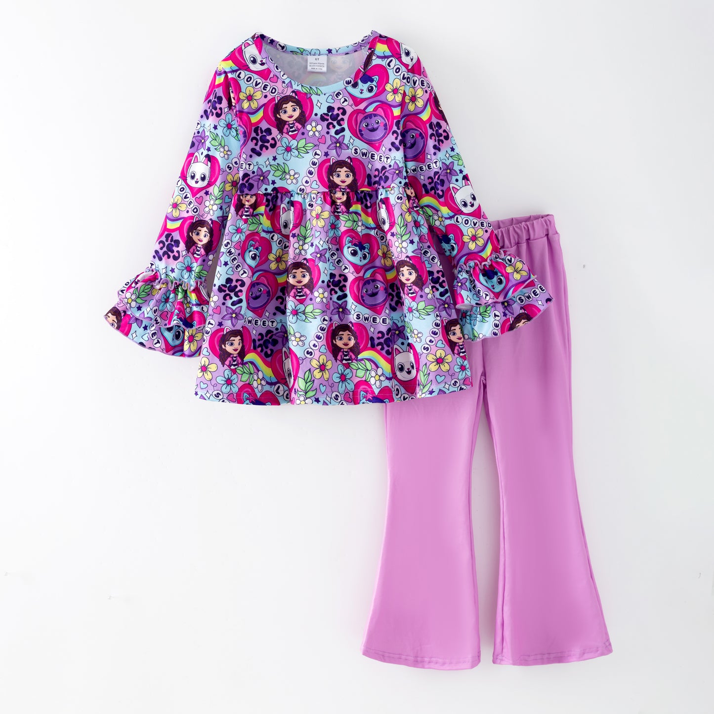 2026 Spring Purple K-pop Pant Set