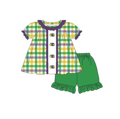 2026 Mardi Gras “King Cake” Embroidered Kids Collection