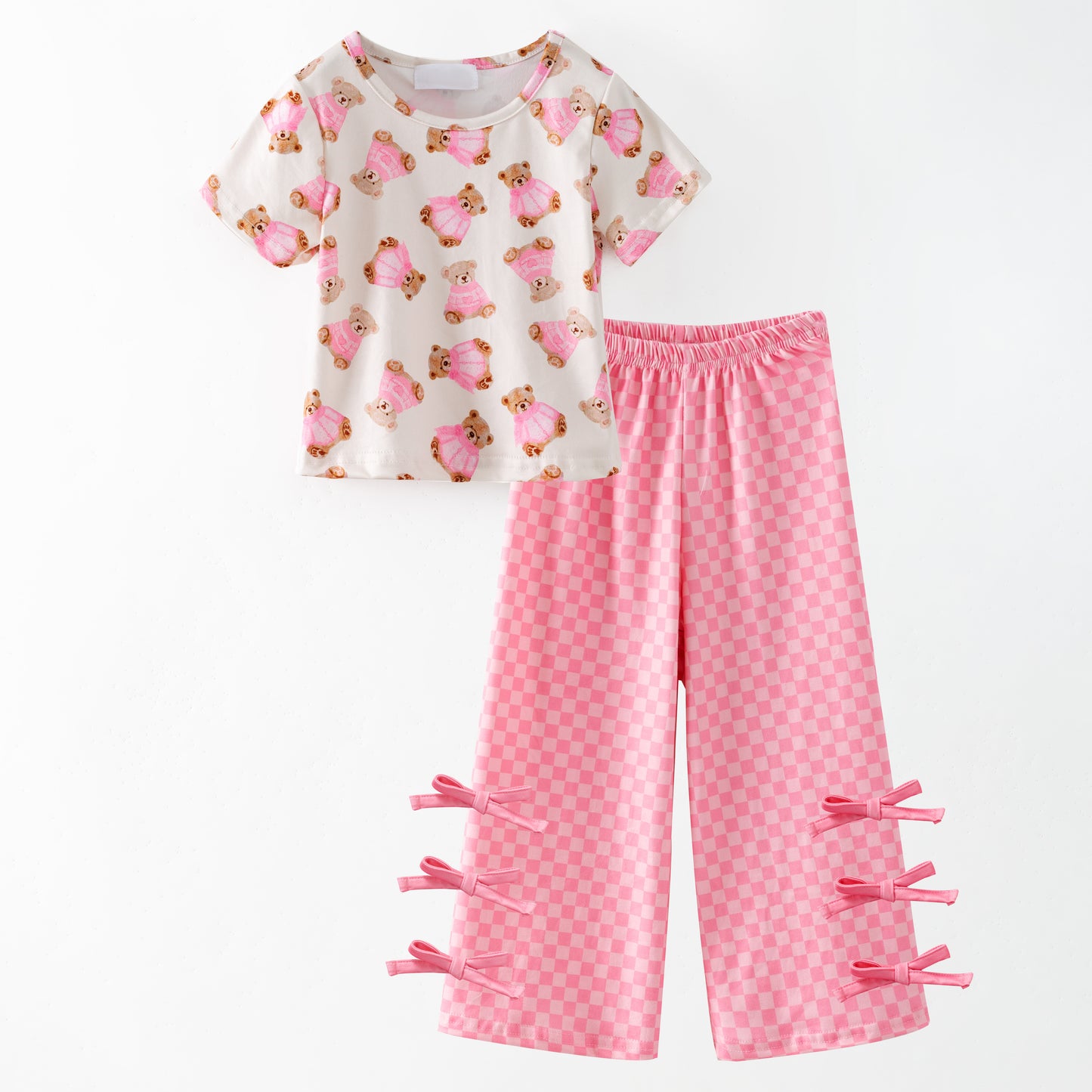 2026 Summer Cat Bear Cartoon Print Fashion Outfits Collection