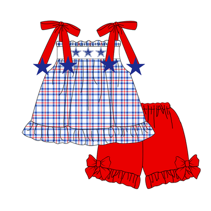 Stars & Stripes Smocked Kids Collection – Patriotic Independence Day Outfits