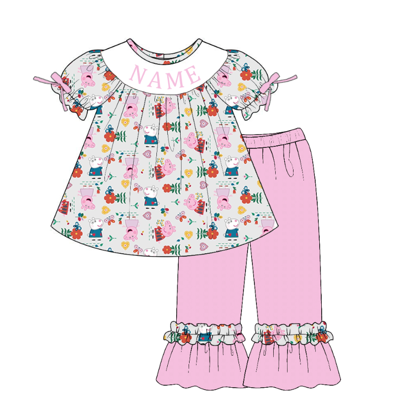 Smocked Embroidery Personalized Baby & Kids Clothing Peppa Collection