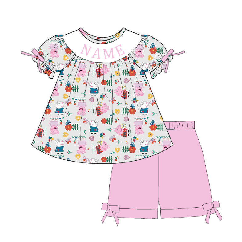 Smocked Embroidery Personalized Baby & Kids Clothing Peppa Collection