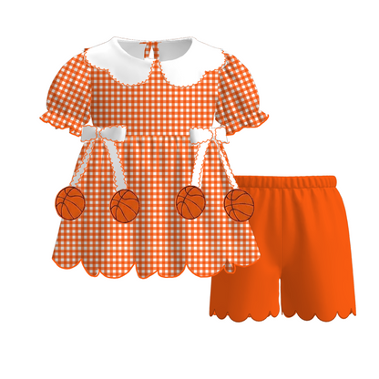 Kids Game Day Sports Gingham Matching Sets – Football, Baseball, Soccer & Basketball Outfits
