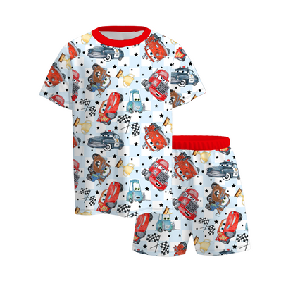Boys Summer Cartoon Character Pajamas Set Collection