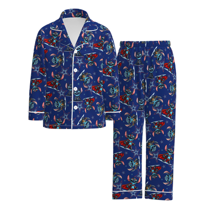 Boys Fall Bluey Cartoon Print Pajamas Pant Set