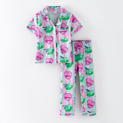 2026 Spring Sport Team ELPHABA Heart Print Pajamas Set