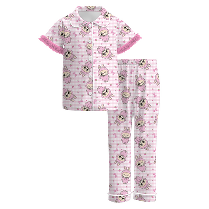 Mommy And Me Fall Labubu Cozy Fur Pajamas Set