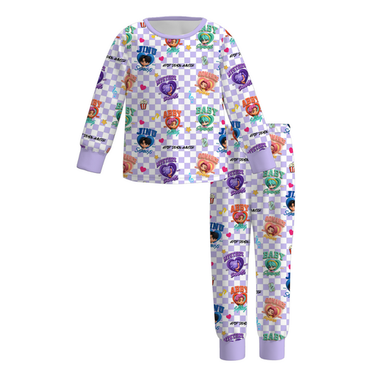 Kids Kpop Demon Hunters Themed Hot Seller Plaid Collection