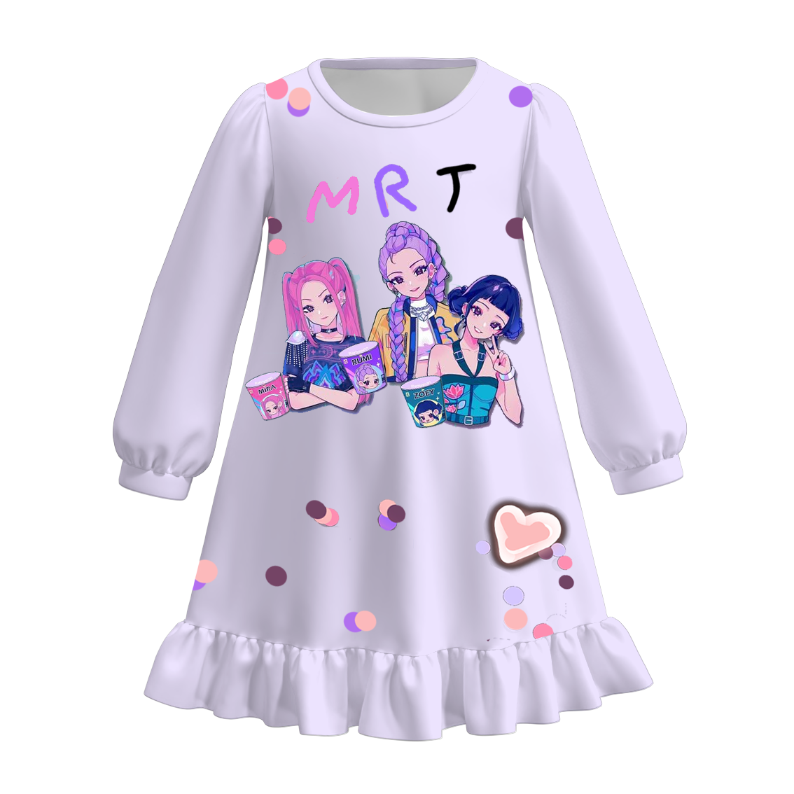 Kids Kpop Demon Hunters Themed Hot Seller Purple Collection