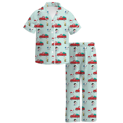Girls 2 Pieces Christmas Cute Sleepwear Pajamas Set Collection
