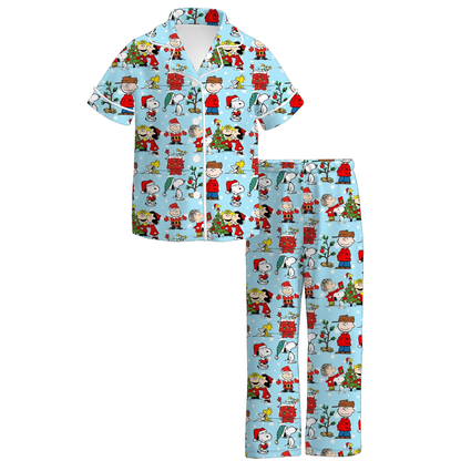 Girls 2 Pieces Christmas Cute Sleepwear Pajamas Set Collection