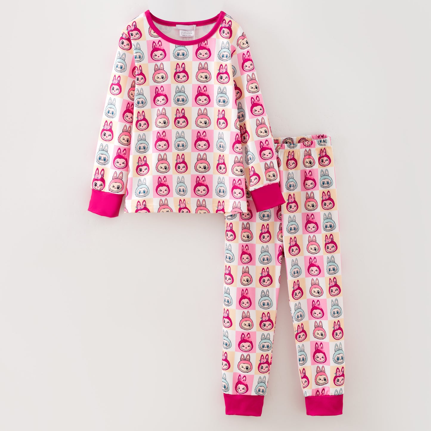 Girls Fall Cartoon Cute Pajamas Set