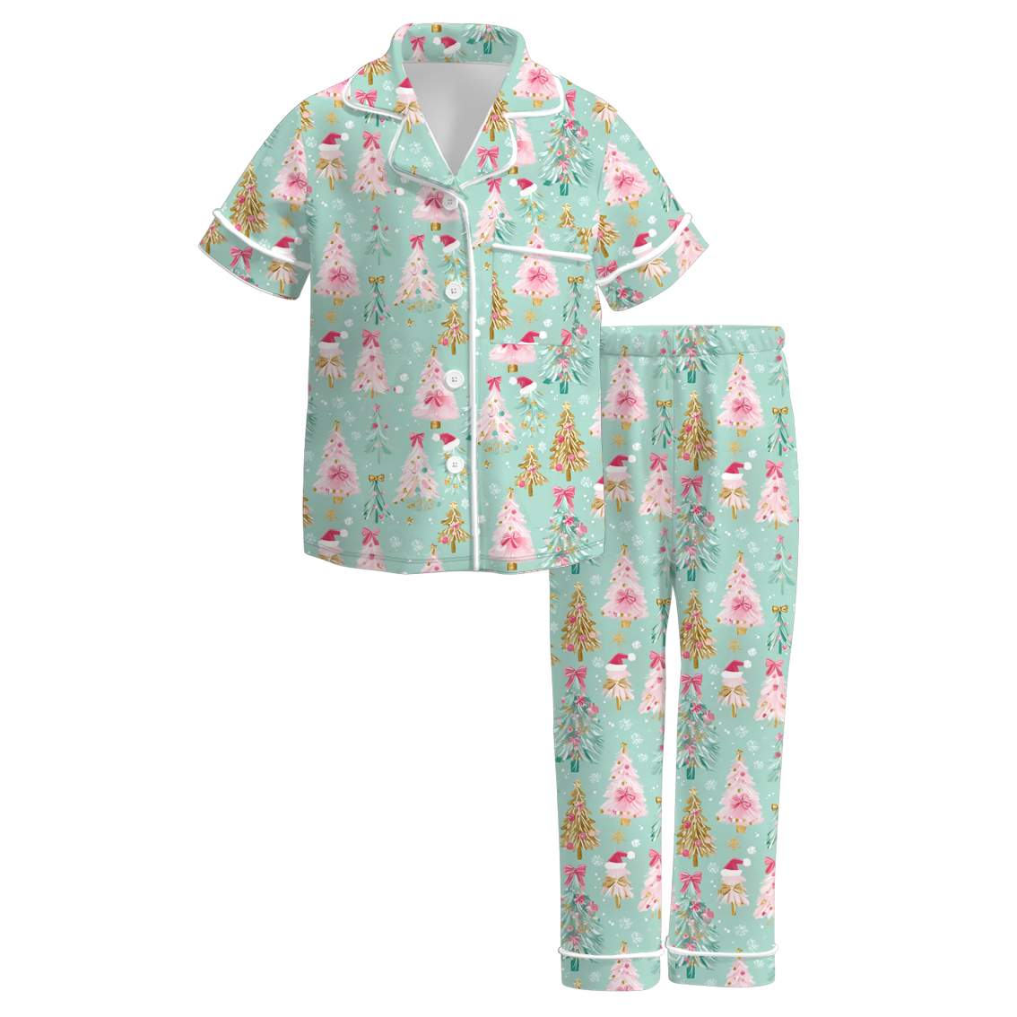 Girls 2 Pieces Christmas Sleepwear Pajamas Set Collection