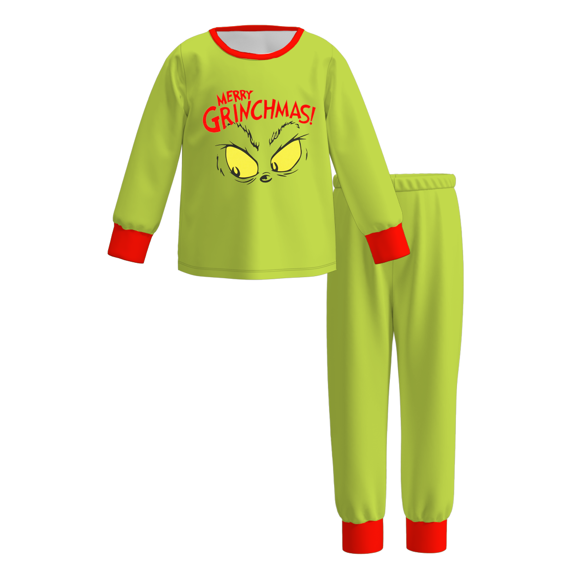 Christmas Family Matching Pajamas – Grinch Print
