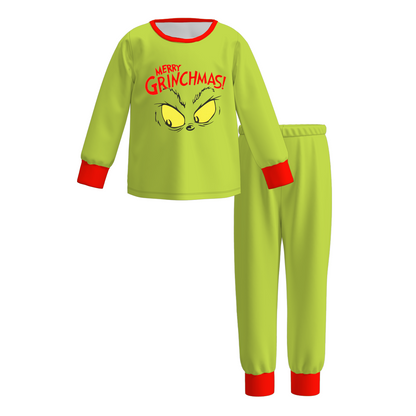 Christmas Family Matching Pajamas – Grinch Print