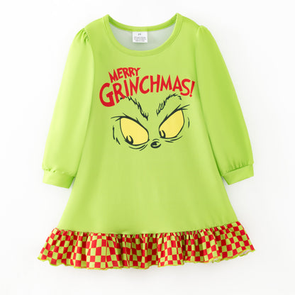 Kids Christmas Ginch Print Sleepwear Pajamas Collection