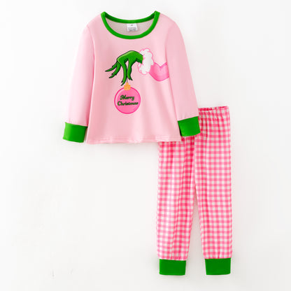 Girls Christmas Winter Grinch Printed Pajamas Set Collection