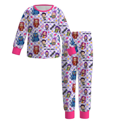 Girls Fall Winter Kpop Demon Hunter Pajamas Pant Set