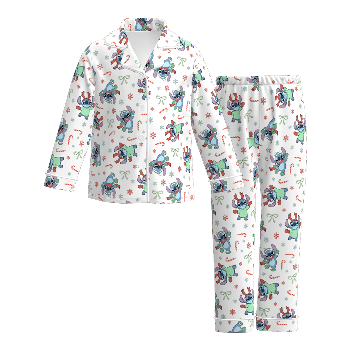 Girls Fall Character Cartoon Print Pajamas Pant Set