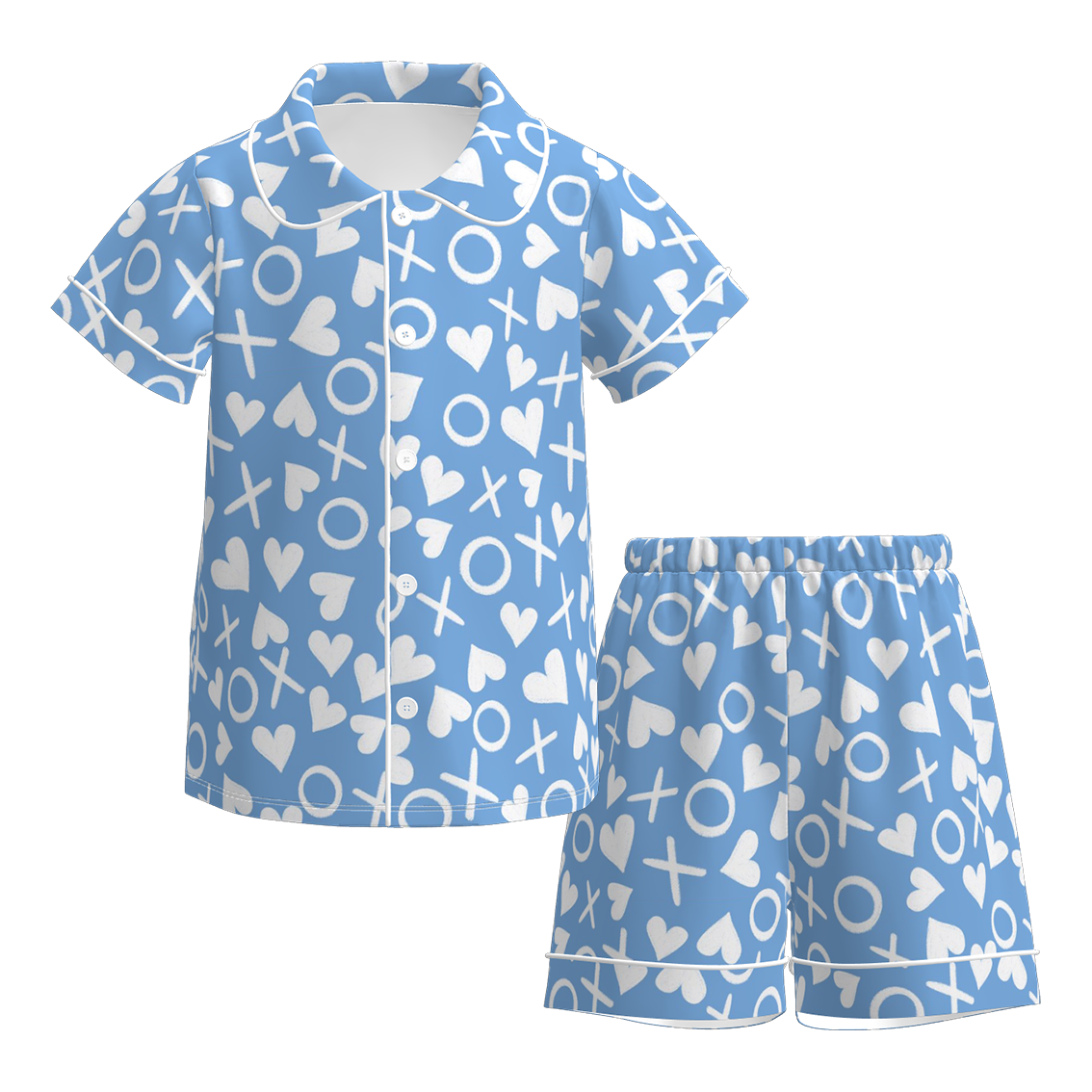 2026 Valentine's Day Summer Cartoon Short Pajamas Set