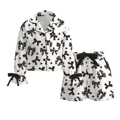 2026 Valentine's Day Spring Bow Pajamas Set