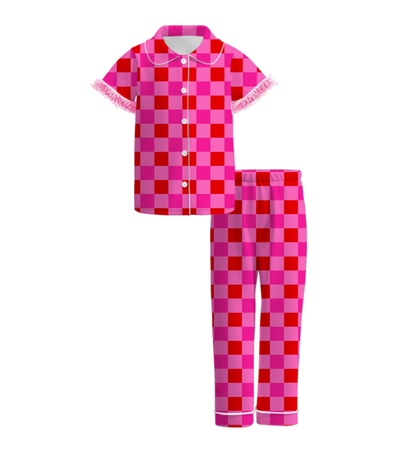 2026 Valentine's Day Spring Bow Pajamas Set