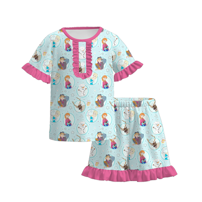 2026 Spring Summer Cartoon Character Pajamas Short Set