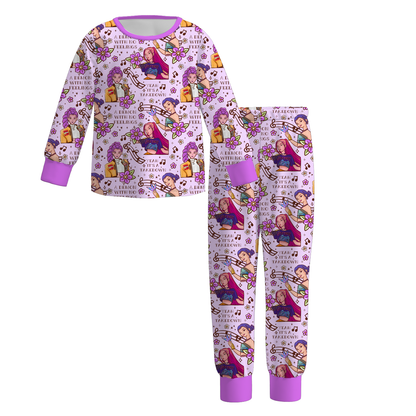 2026 Girls Spring Kpop Demon Hunter Print Pajamas Set Sleepwear