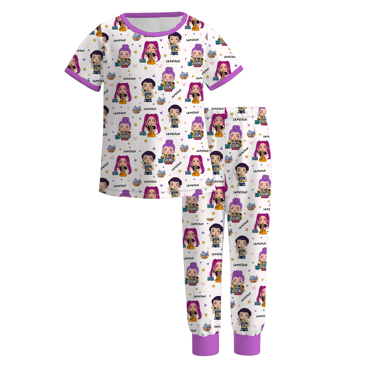 2026 Girls Spring Kpop Demon Hunter Pajamas Set Sleepwear