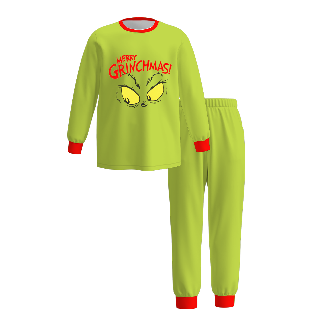 Christmas Family Matching Pajamas – Grinch Print