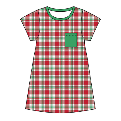 Christmas Red Green Plaid Family Pajama Collection