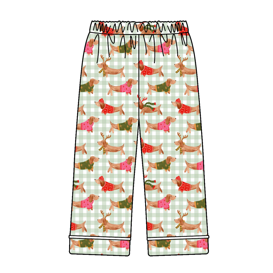 Christmas Winter Reindeer Print Family Pajama Collection