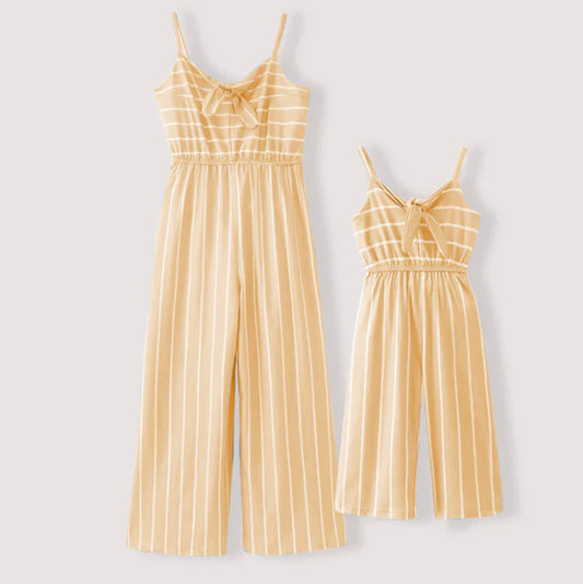 Mother's Day Mommy And Me Stripes Slip Jumpsuit