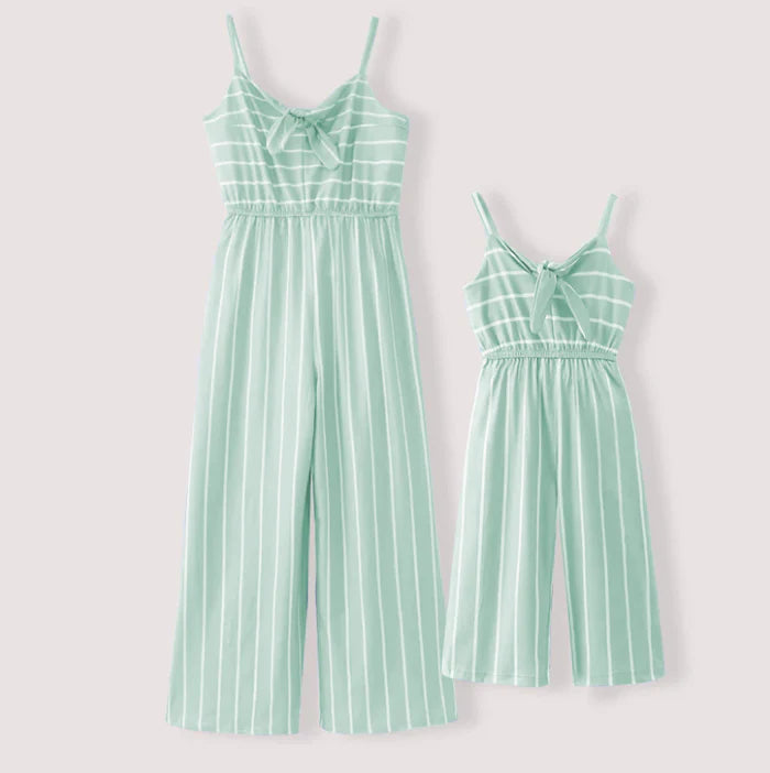 Mother's Day Mommy And Me Stripes Slip Jumpsuit
