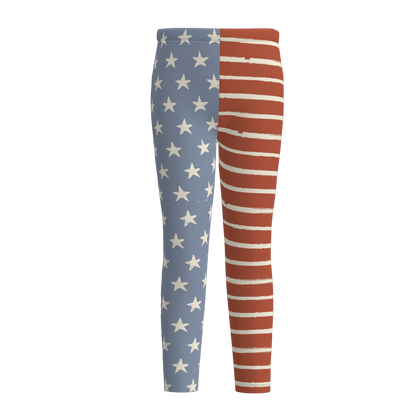 Mommy And Me July 4th  Patriotic Day Leggings