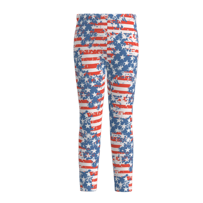 Mommy And Me July 4th  Patriotic Day Leggings