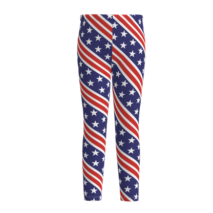 Mommy And Me July 4th  Patriotic Day Leggings