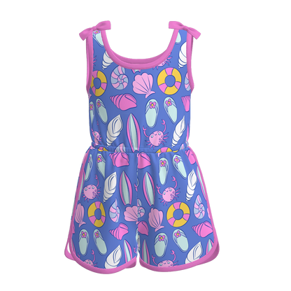 Siblings Girls Summer Sea Themed Matching Clothes