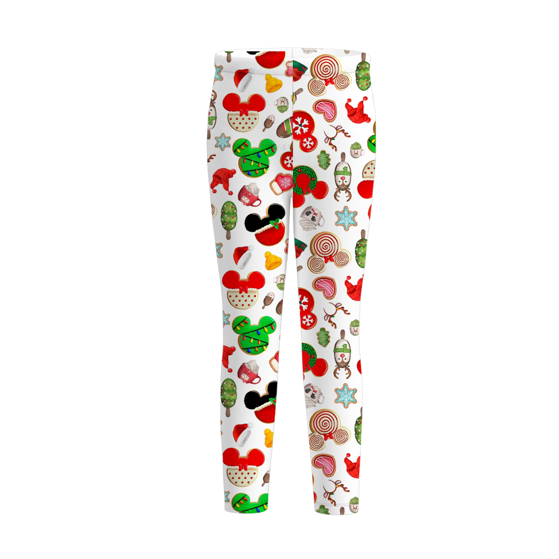 Girls Christmas Cartoon Print Dress Pajamas Legging Collection