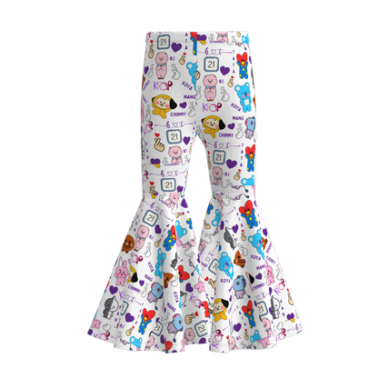 Kpop Demon Hunters Girls Soft Bell Pants Collection