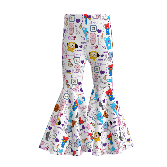 Kpop Demon Hunters Girls Soft Bell Pants Collection