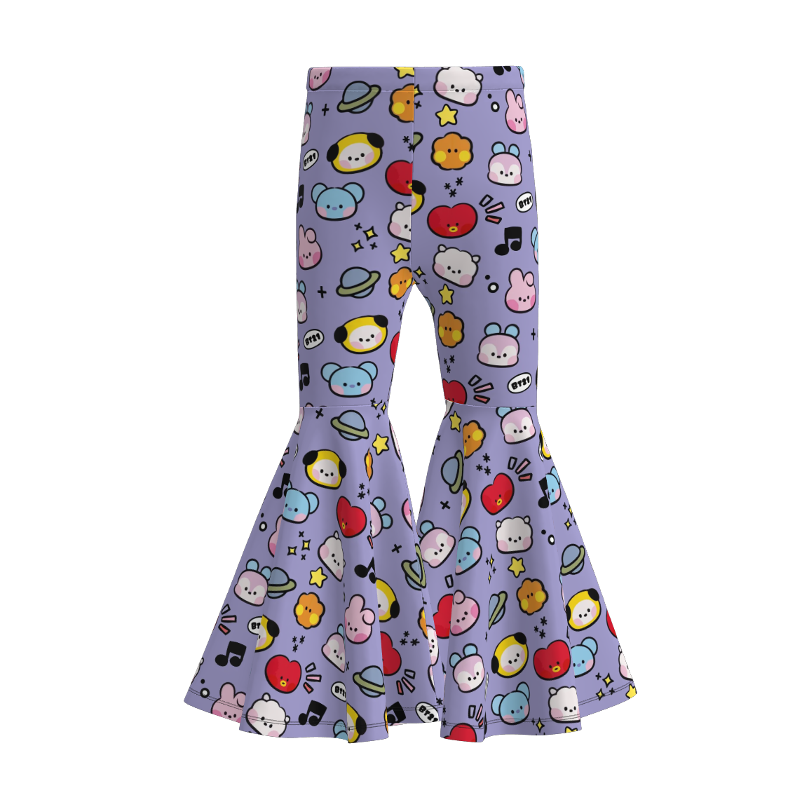 Kpop Demon Hunters Girls Soft Bell Pants Collection