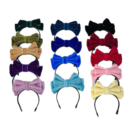 Labubu Doll Bow Velvet Headband Elegant Hair Accessories