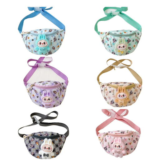Cute Labubu Plush Kids Crossbody Bag in Assorted Colors