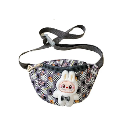 Cute Labubu Plush Kids Crossbody Bag in Assorted Colors